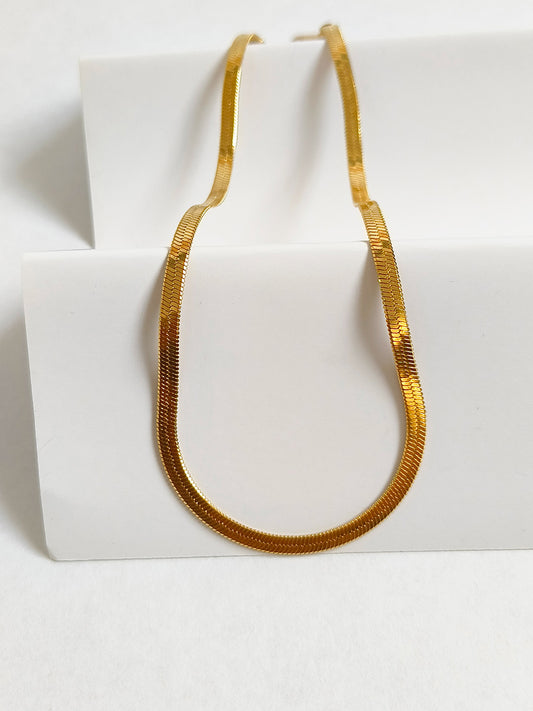 Luna Line Gold Plated Necklace