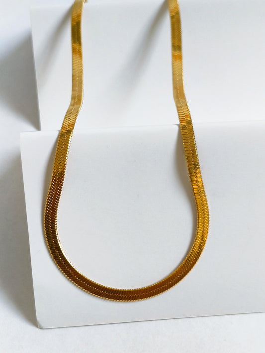 Luna Line Gold Plated Necklace