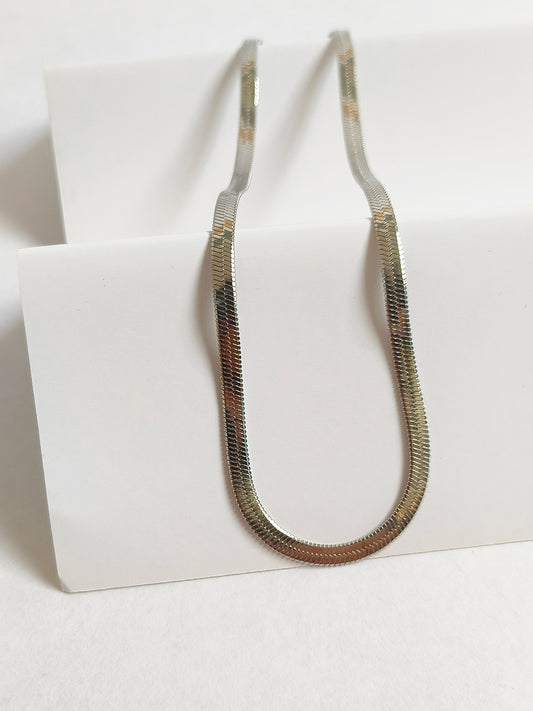 Luna Line Silver Plated Necklace