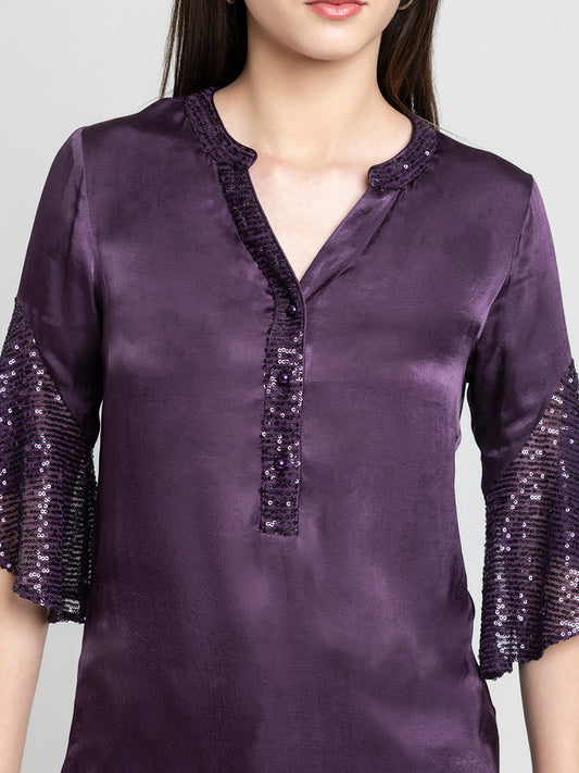 Shaye rust top knit for women detail view