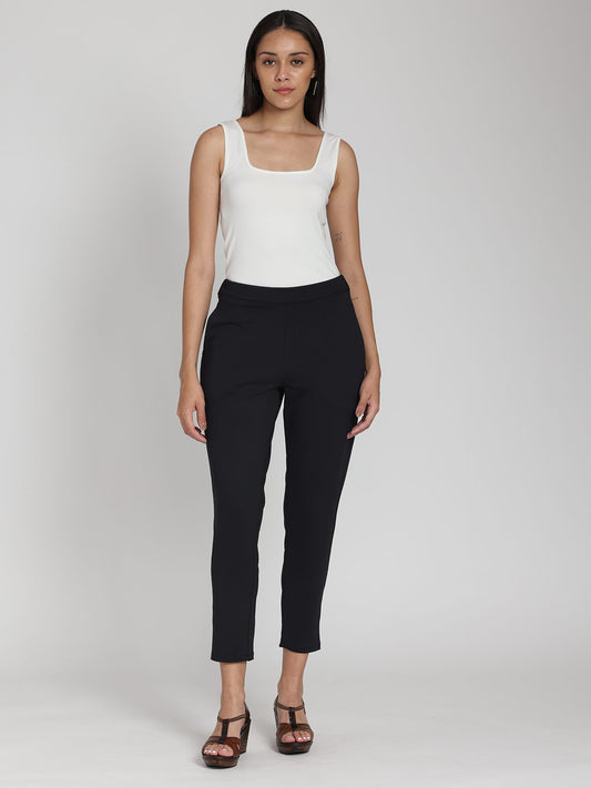 Black Stretchable Pant from Shaye , Pants for women