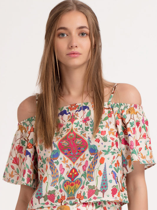 Peacock Off Shoulder Top from Shaye , Top for women