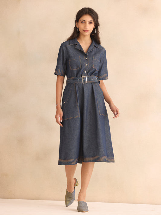 Brisbane Denim Dress from Shaye India , Dress for women