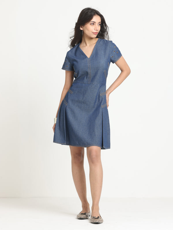 Cassy Denim Dress from Shaye India , Dress for women