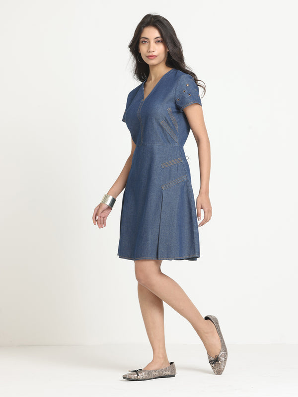 Cassy Denim Dress from Shaye India , Dress for women