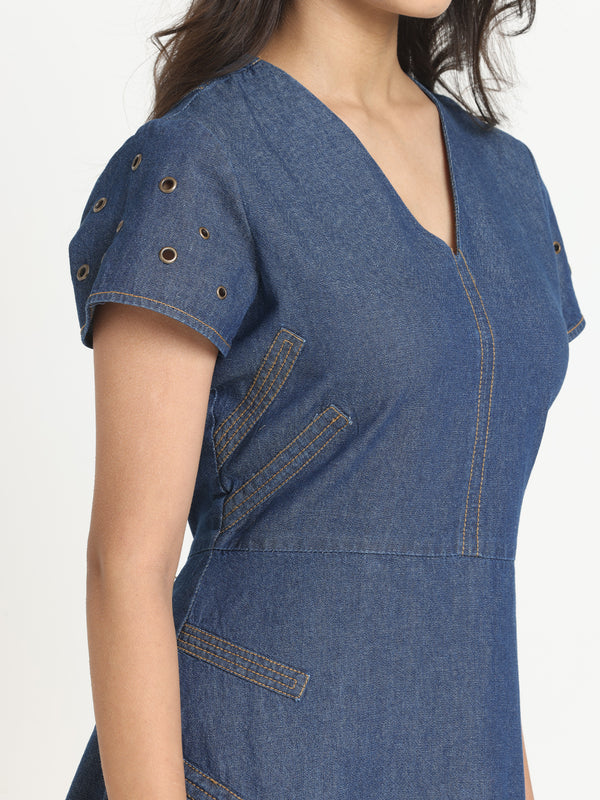Cassy Denim Dress from Shaye India , Dress for women