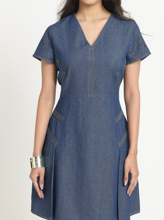 Cassy Denim Dress from Shaye India , Dress for women