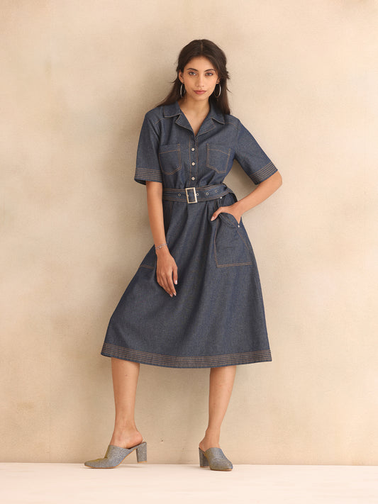 Brisbane Denim Dress from Shaye India , Dress for women