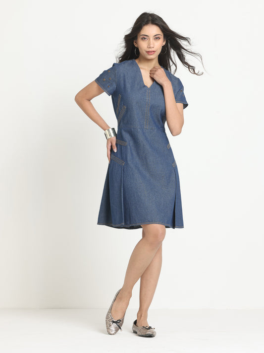 Cassy Denim Dress from Shaye India , Dress for women
