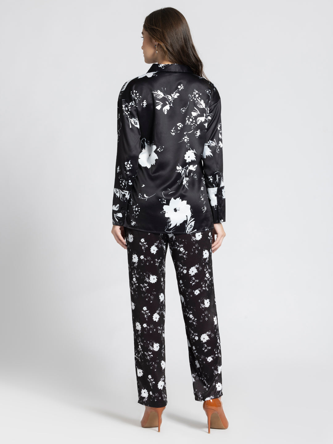 White floral coord set from Shaye India , Coord Set for women