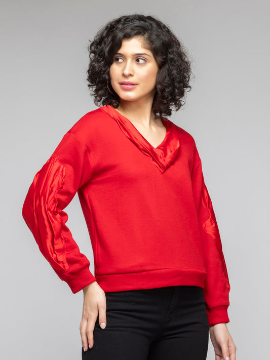 Passione V neck Sweatshirt from Shaye India , Sweatshirt for women