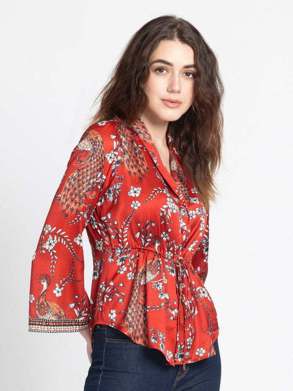 Moniq Cinched Shirt Jacket from Shaye , Shirt for women