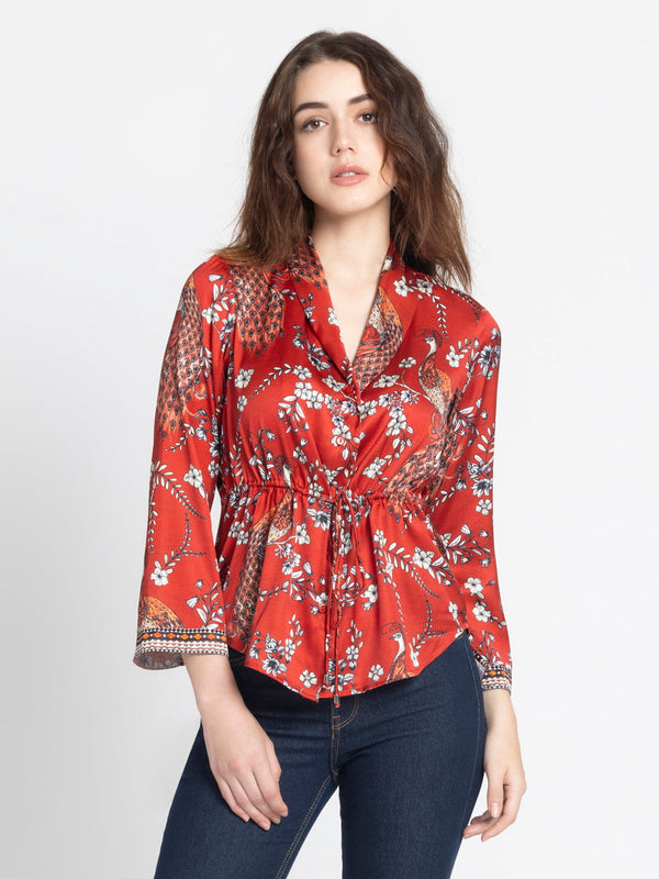 Moniq Cinched Shirt Jacket from Shaye , Shirt for women