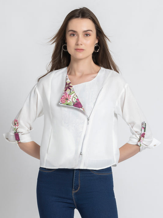 Olivia Zip up Top from Shaye India , Top for women