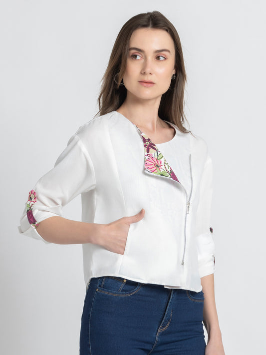 Olivia Zip up Top from Shaye India , Top for women