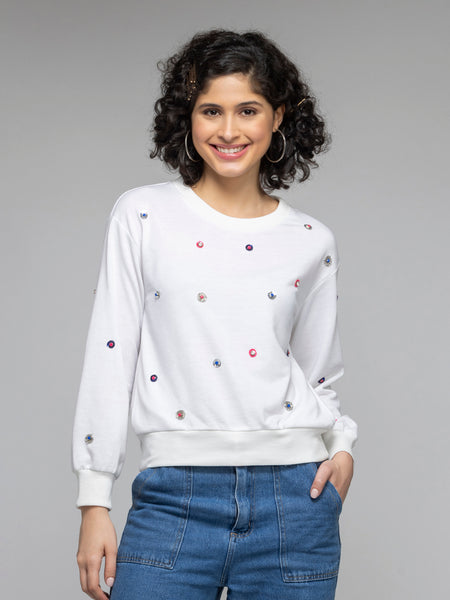 Embellish Sweatshirt from Shaye India , Sweatshirt for women