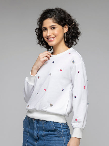 Embellish Sweatshirt from Shaye India , Sweatshirt for women