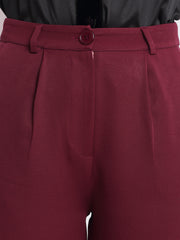 Burgundy Pants from Shaye India , Trouser for women