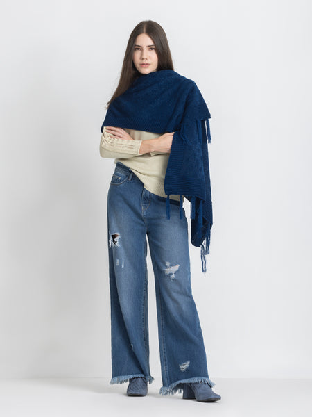 Blue Stole from Shaye India , Stole for women