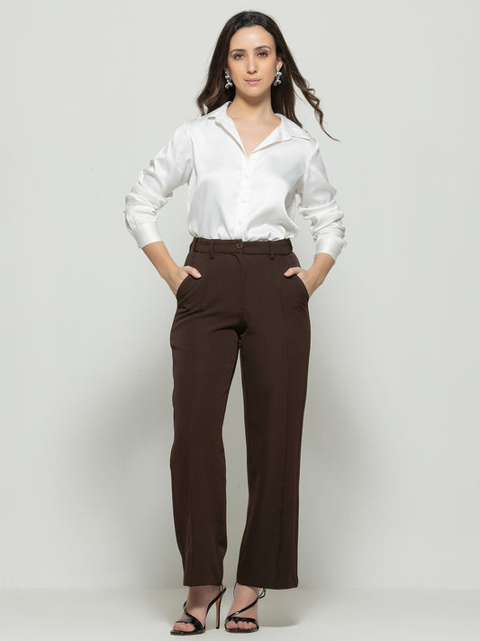 Brown Pant from Shaye India , Pants for women