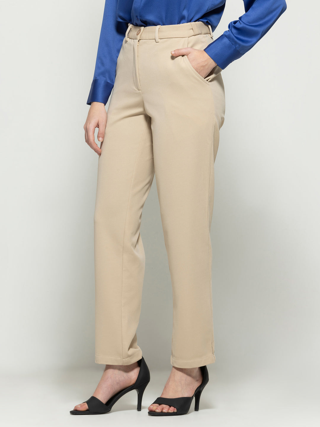 Beige Pant from Shaye India , Pants for women