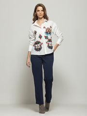 Navy Blue Pant from Shaye India , Pants for women