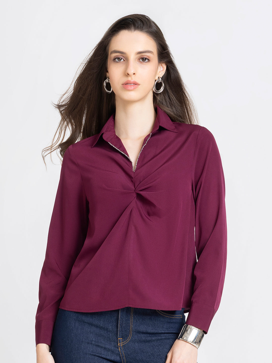 Burgundie Top from Shaye India , Top for women