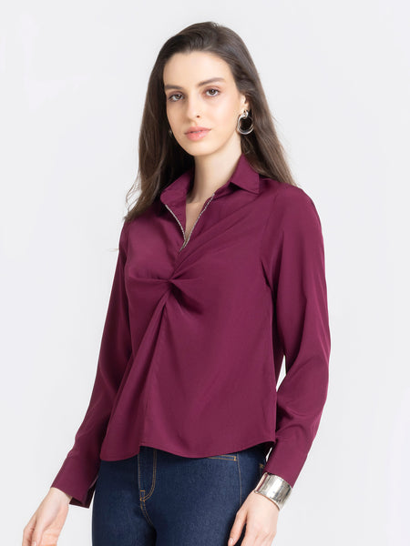 Burgundie Top from Shaye India , Top for women