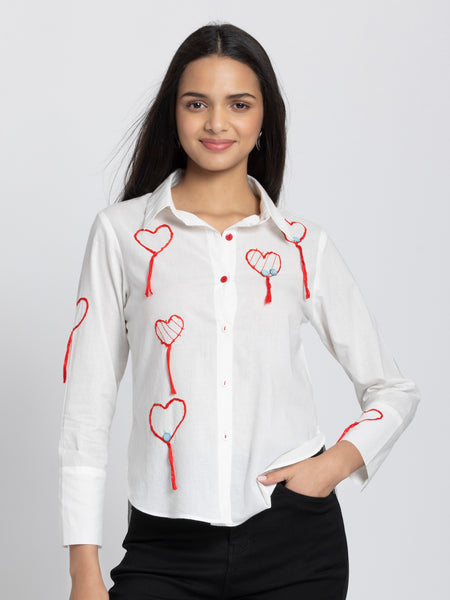 Heart Shirt from Shaye India , Shirts for women