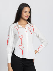 Heart Shirt from Shaye India , Shirts for women