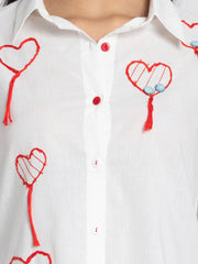 Heart Shirt from Shaye India , Shirts for women