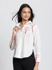 Heart Shirt from Shaye India , Shirts for women