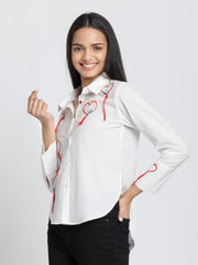 Heart Shirt from Shaye India , Shirts for women