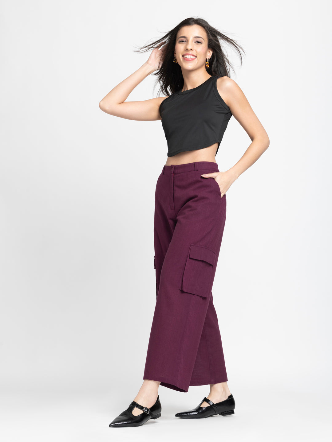 Oilvian Wide Leg Pants from Shaye India , Pants for women