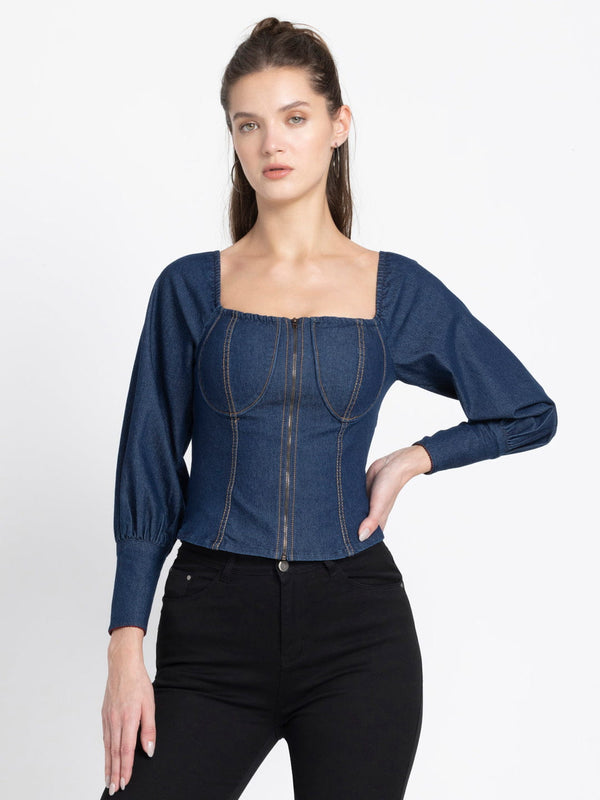Joey Denim Top from Shaye , Top for women