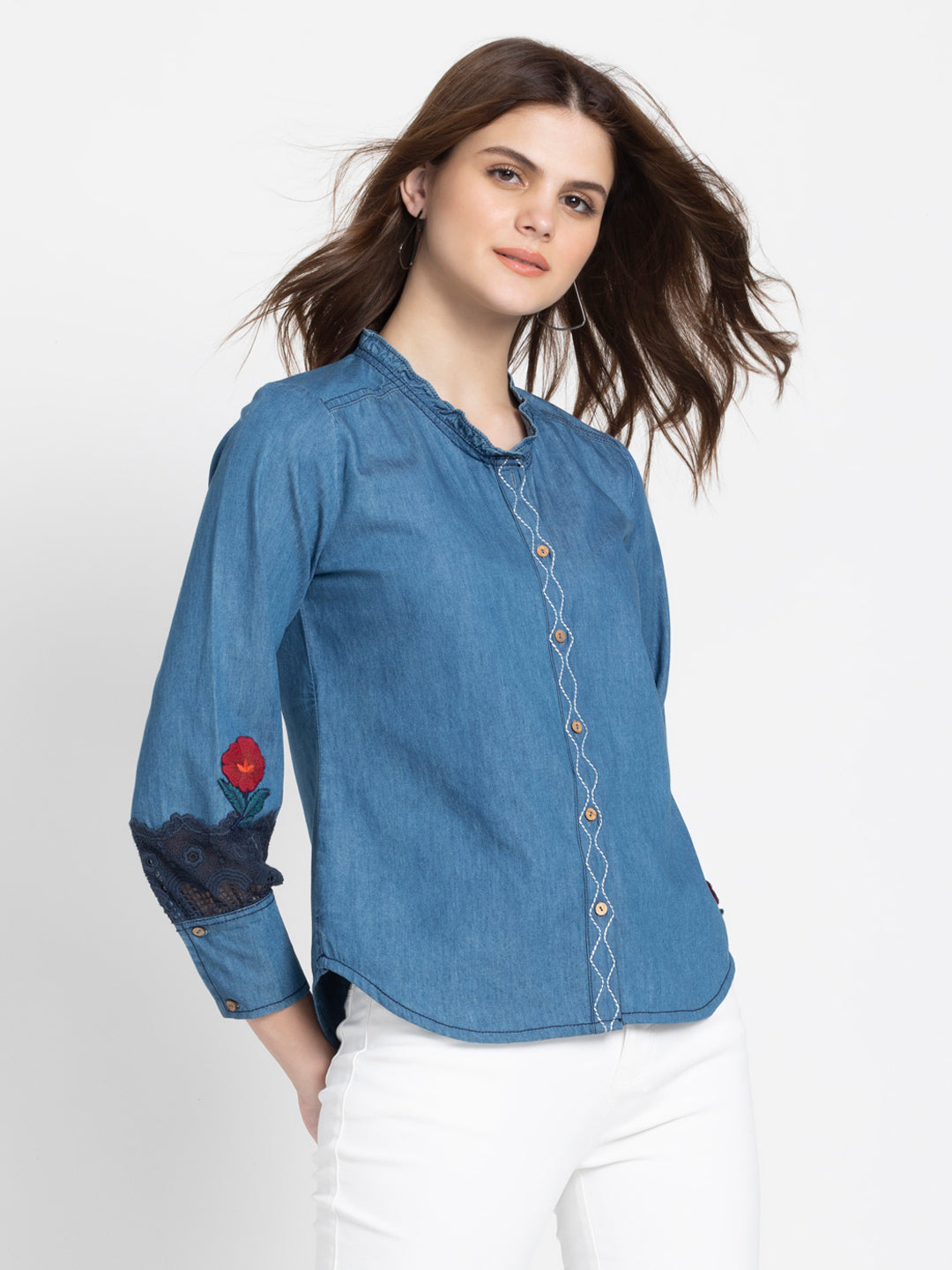 Rockstar Denim Shirt from Shaye , Shirt for women