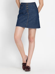 Starry Denim Skirt from Shaye India , Skirt for women