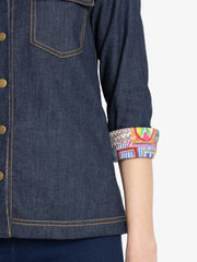Scandi Reversible Denim Jacket from Shaye India , Jacket for women