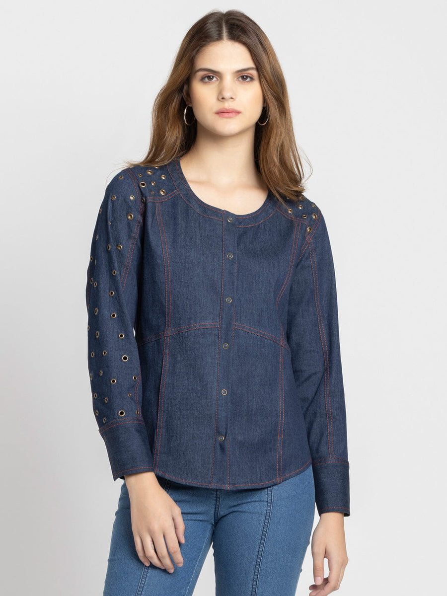 Austin Denim Shirt from Shaye India , Shirt for women