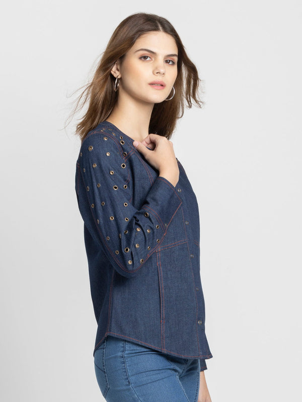 Austin Denim Shirt from Shaye India , Shirt for women