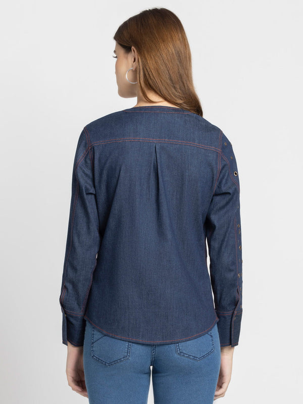 Austin Denim Shirt from Shaye India , Shirt for women