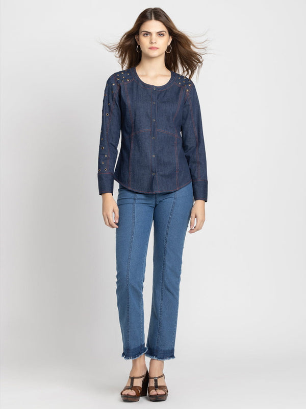 Austin Denim Shirt from Shaye India , Shirt for women