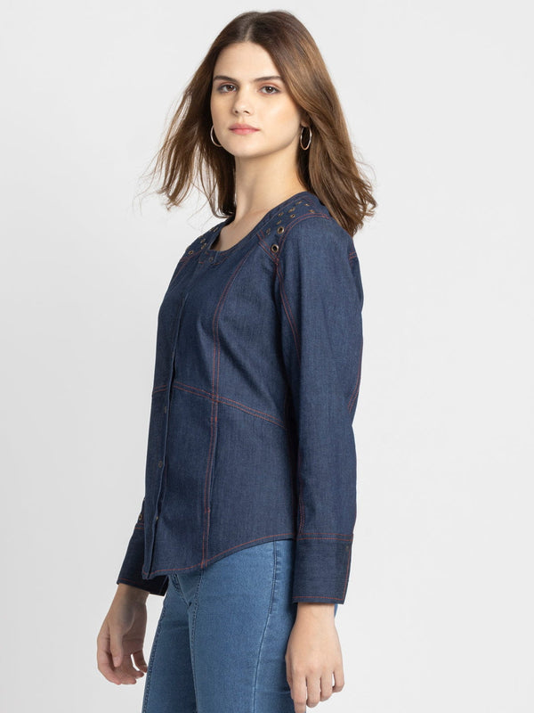 Austin Denim Shirt from Shaye India , Shirt for women