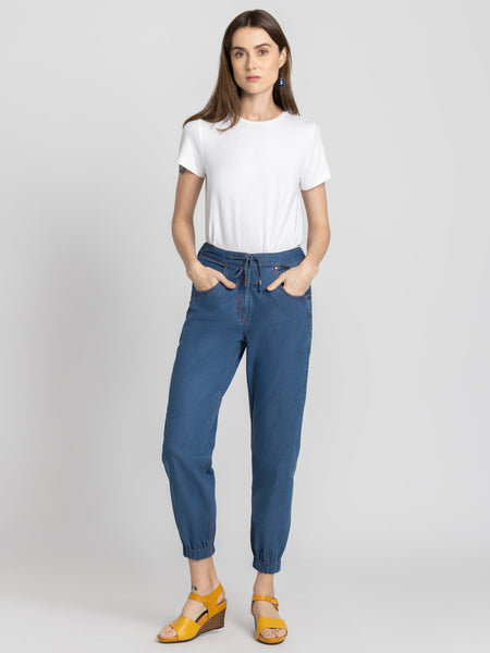 Soreal Denim Joggers from Shaye India , Jogger for women