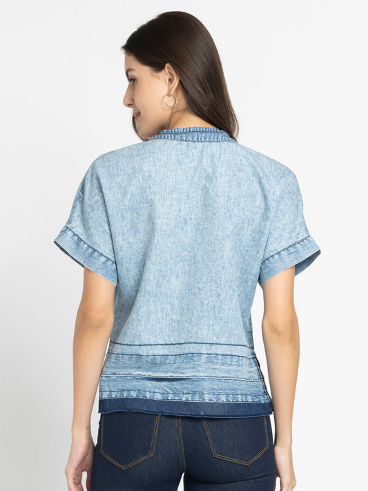 Dakota Denim Shirt from Shaye India , Shirt for women