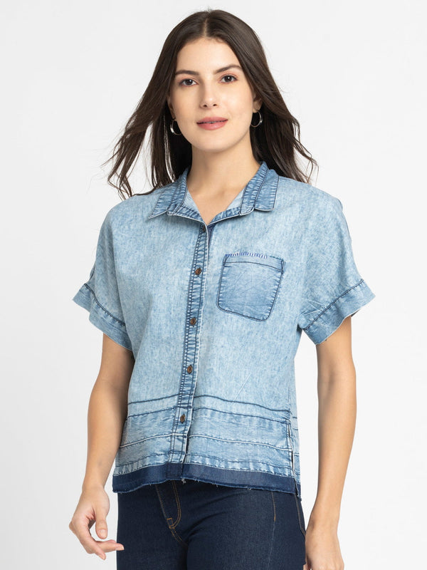 Dakota Denim Shirt from Shaye India , Shirt for women