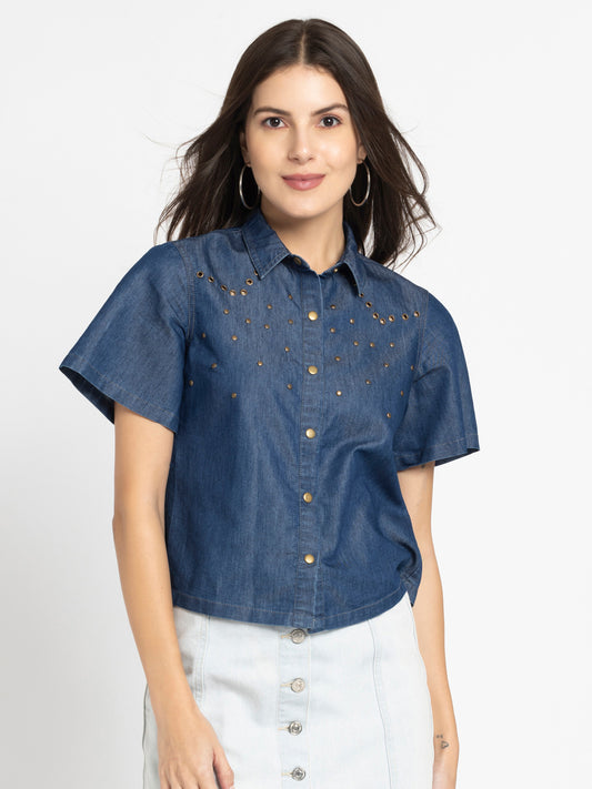 Sydney Denim Top from Shaye India , Top for women