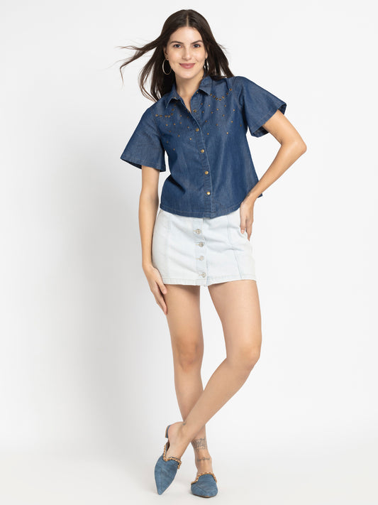 Sydney Denim Top from Shaye India , Top for women