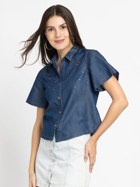 Sydney Denim Top from Shaye India , Top for women