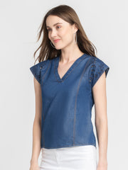 Taylor denim Top from Shaye India , Top for women